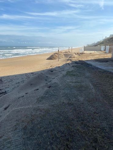 Sand Removal after Hurricane Nicole