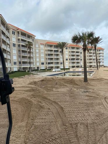 Sand Removal after Hurricane Nicole