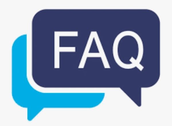 Speech bubbles with 'FAQ' text representing frequently asked questions.