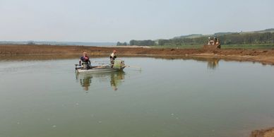 Fish salvage in an isolated area