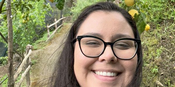 Sarah DiPiazza, Travel Advisor & Concierge, in Sorrento, Italy during a Lemon Farm Tour & Tasting