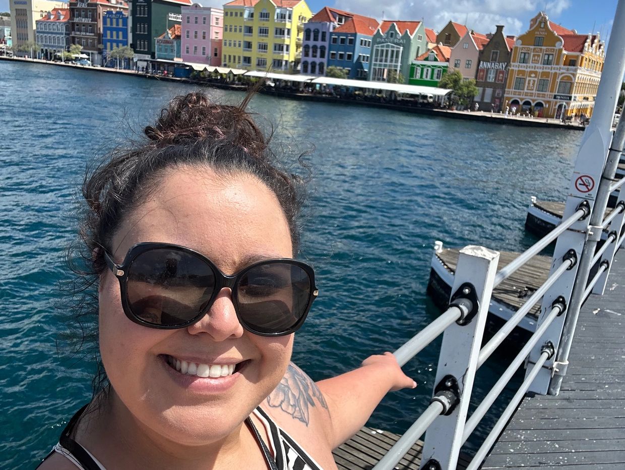 Luxury Travel Advisor & Personal Concierge, Sarah DiPiazza, on a Caribbean cruise in Curacao