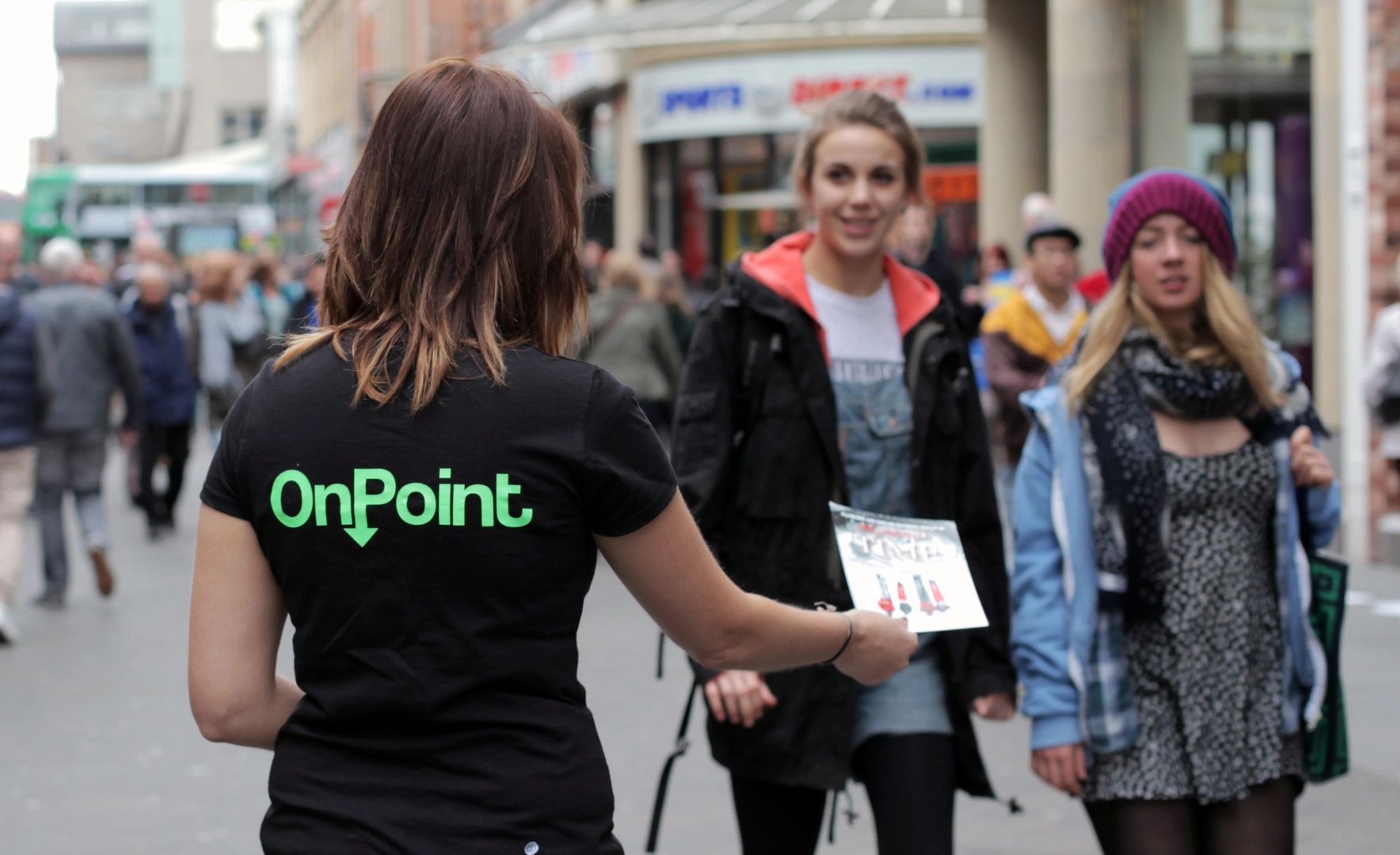 OnPoint Distribution OnPoint Online hand to hand leaflet distribution in Nottingham 