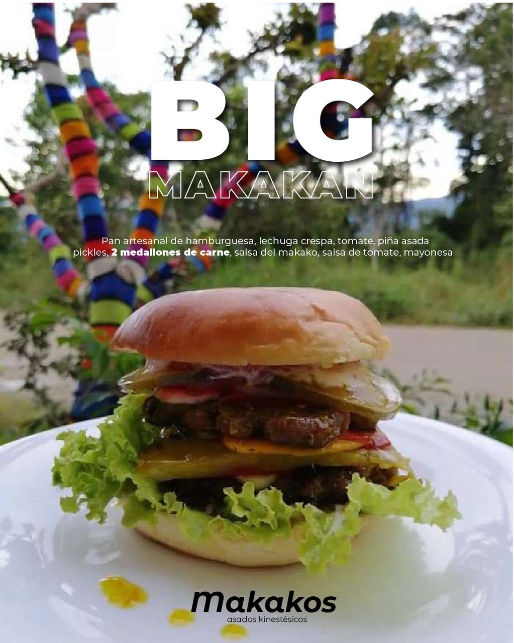Hamburguesa al Carbón Big Makakan