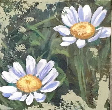 Wahkeena 3. 8x8" plaster/acrylic $40