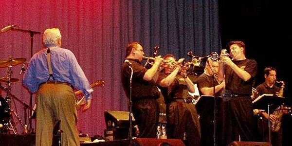 Keith Fiala, Carl Fisher, Patrick Hession with Maynard Ferguson