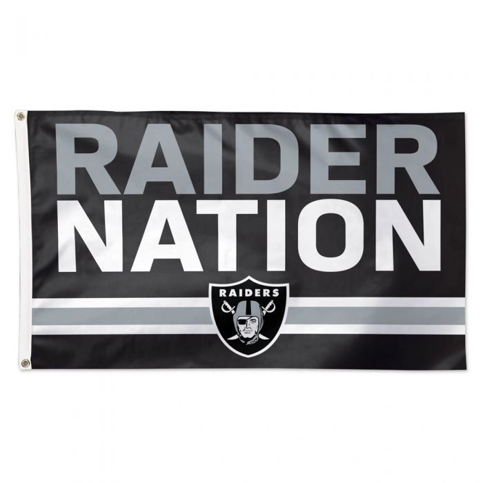 Las Vegas Raiders Official NFL Football DELUXE-EDITION Team 3'x5' Flag –  Sports Poster Warehouse