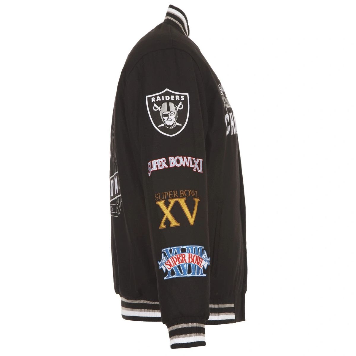 Las Vegas Raiders JH Design Reversible Fleece Full-Snap Jacket