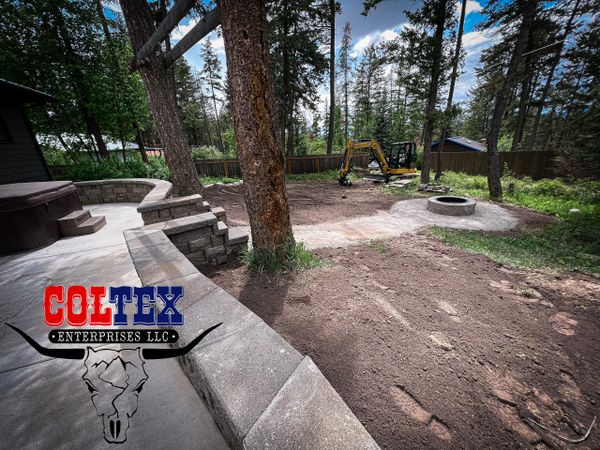 RETAINNG WALL AND DIRT WORK