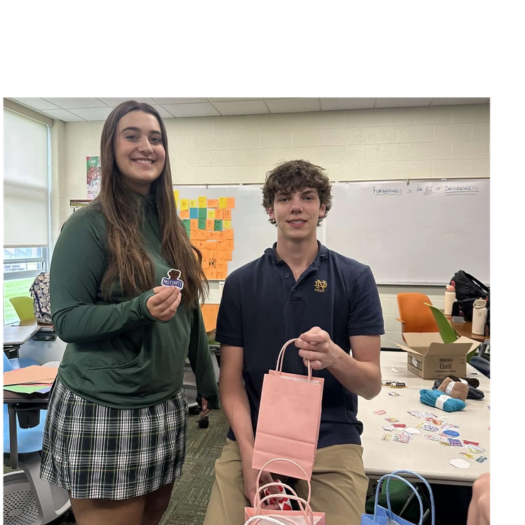 Making care bags for the patients of Oakland Macomb Cancer Specialists Center!