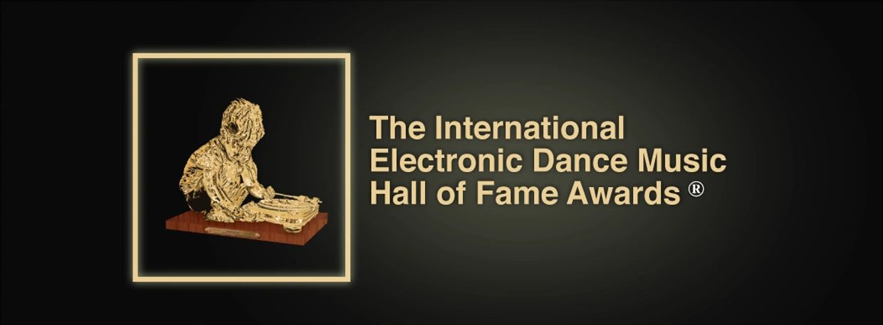 Logo of The International Electronic Dance Music Hall of Fame Awards.
