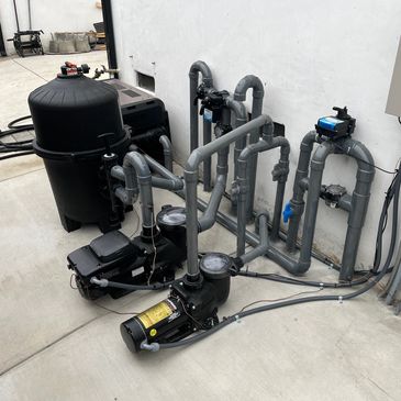 Pool pump and filter installation