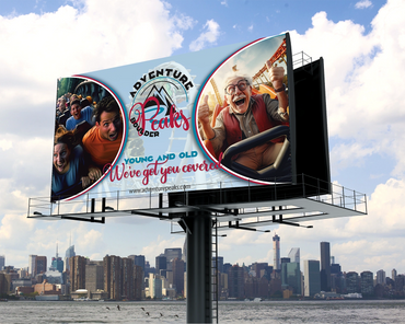 amusement park billboard mockup