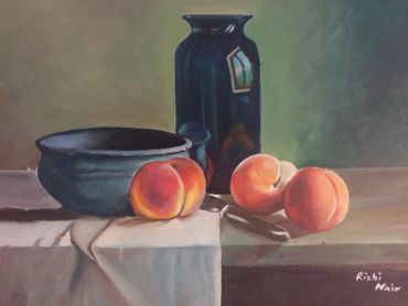 Peach Still Life
Oil
