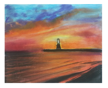 Pier Sunset
Pastel