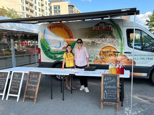 Ferme Rêveuse set up at the Parkdale Market in Ottawa.