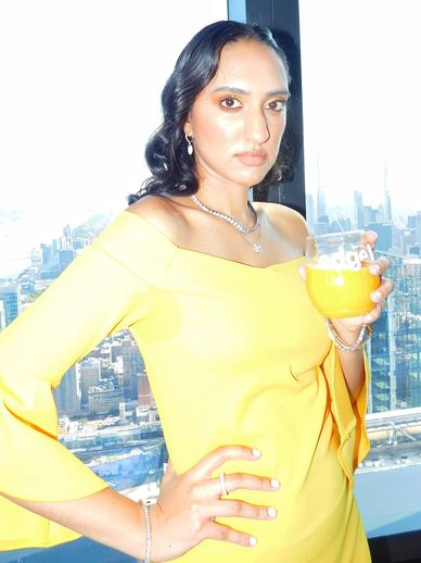 Diane Lachhman wears NYCFASHIONJEWELS at the Edge in NYC.