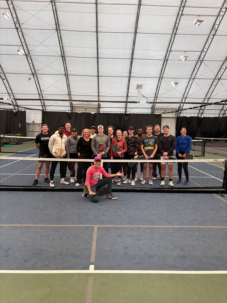 A fun pickleball event. 