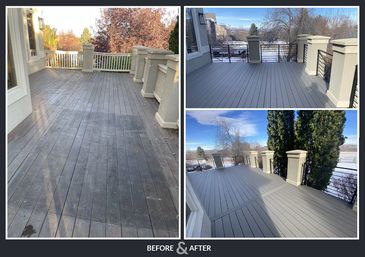 deck replacement before and after