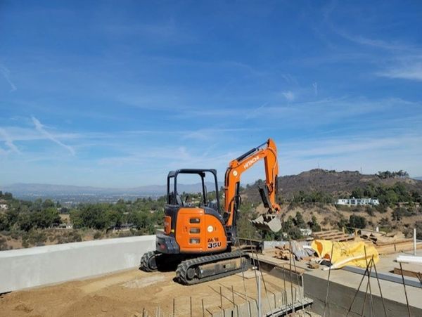 Demo and basement excavation in Beverly Hills.