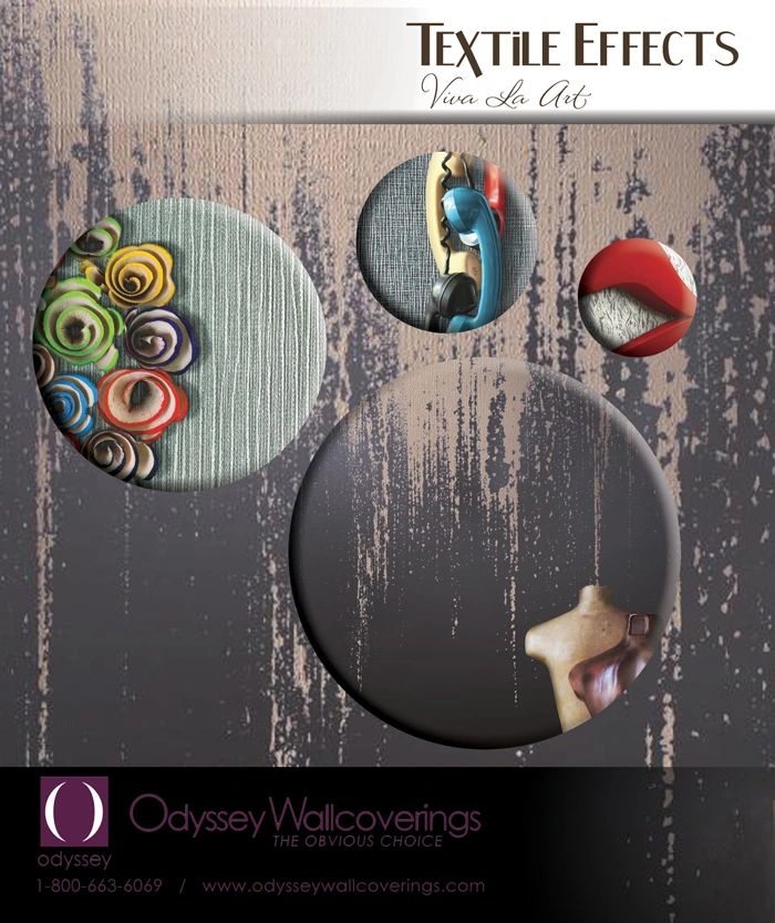 Magazine AD, Odyssey Wallcoverings, Wallcoverings