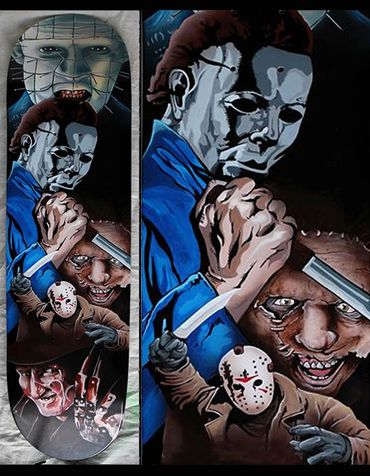 Handpainted/Airbrushed Skateboard deck