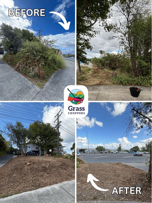 Full garden clean up in Murrays Bay North shore Auckland by Grass Choppers