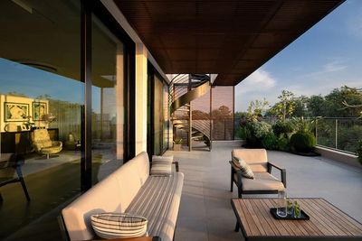 Sitting area in the balcony