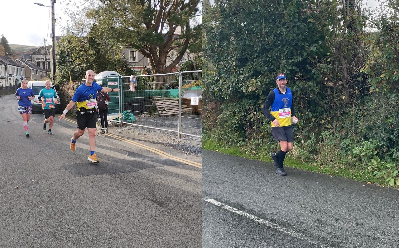 Nick flying, Simon plodding...