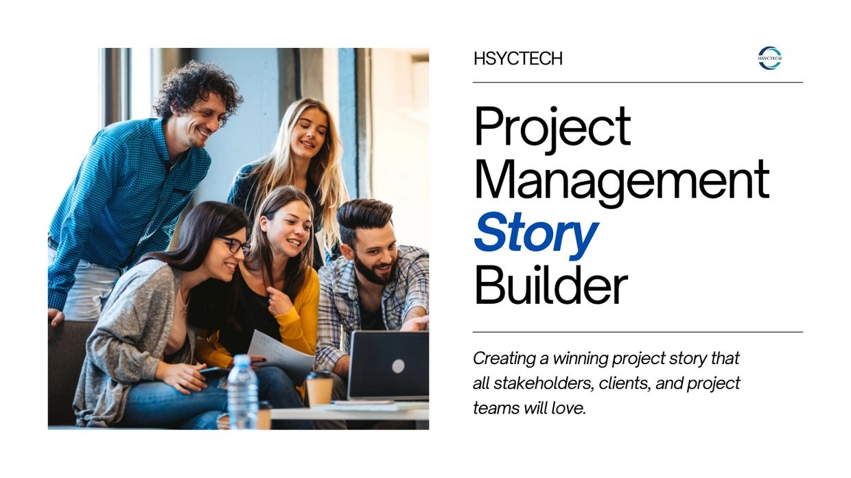 Project Management Team Resolving Issues Using Project Management Story Builder