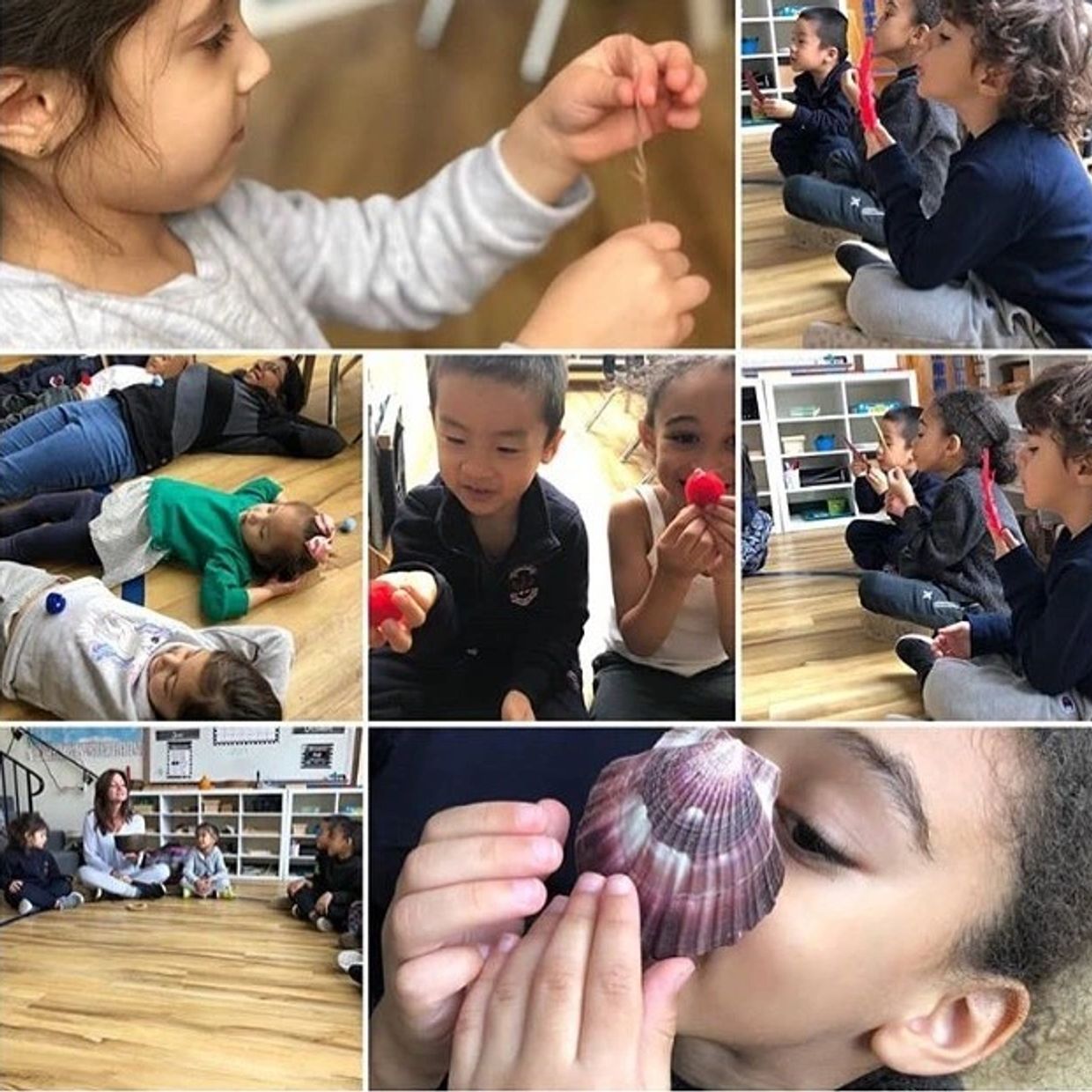 Primary students practice mindfulness with fun activities
