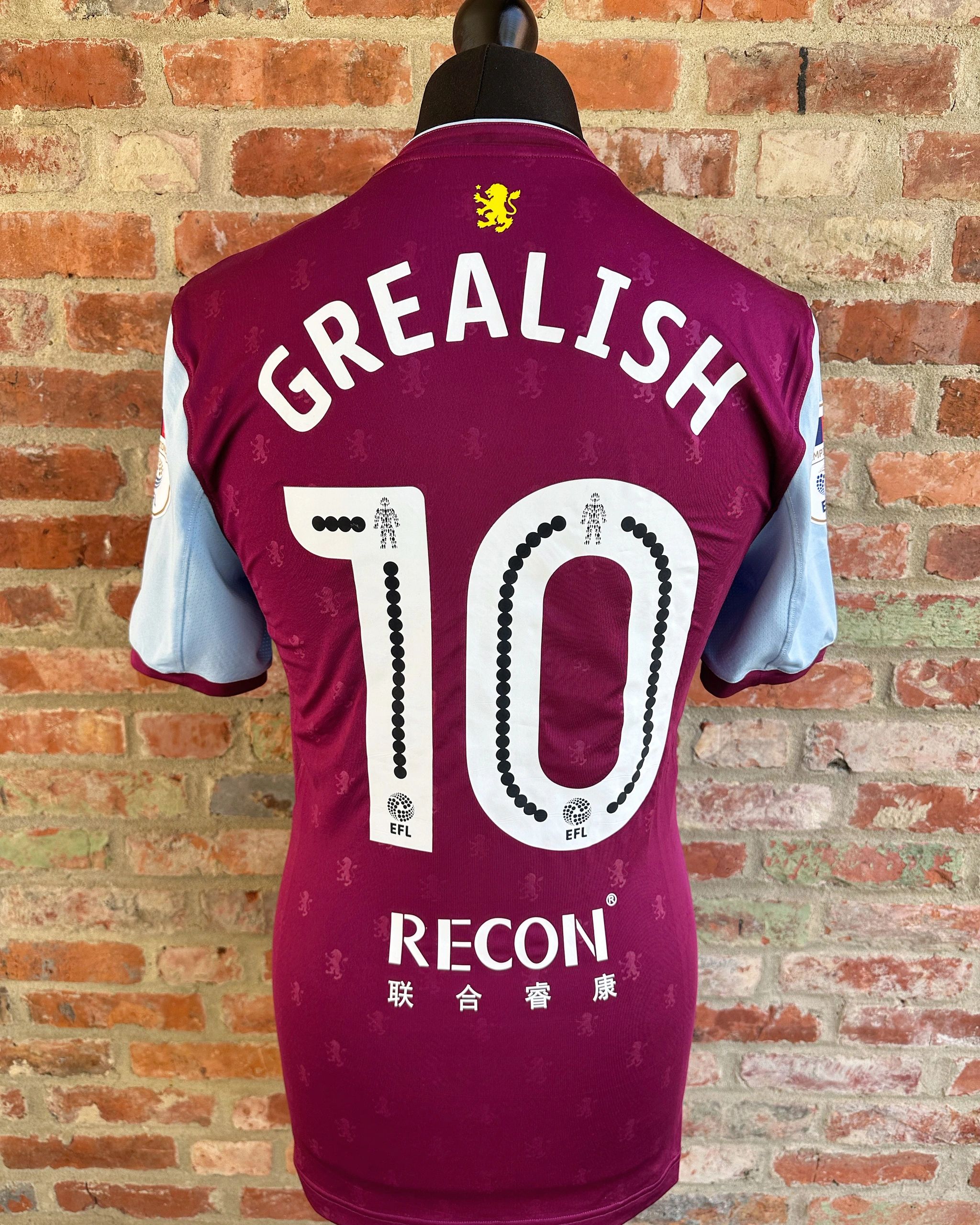 MAGLIA ASTON VILLA NO MATCH WORN INDOSSATA SHIRT JERSEY