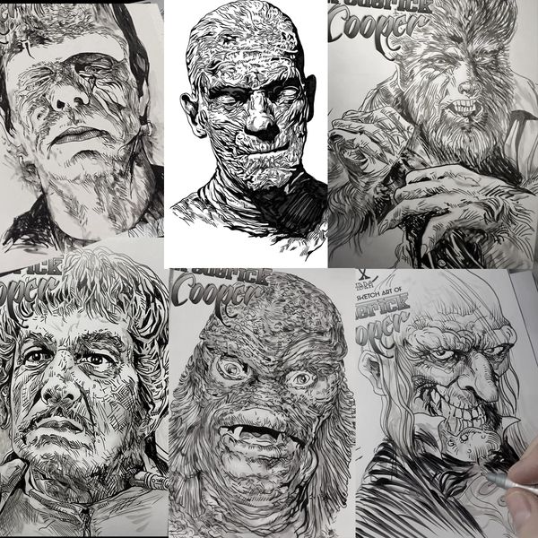 Creaturae Noctis: The Horror Art of Frederick Cooper Sketch Edition
