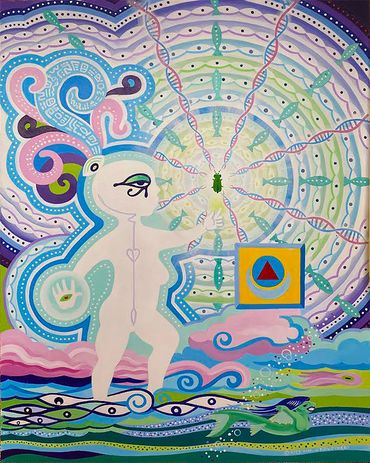 The healing firefly energy released through water spirits, facilitated by healing Reiki