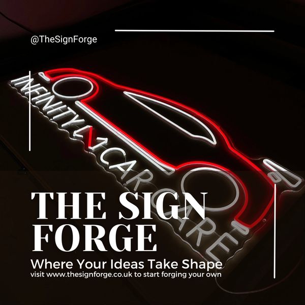 bespoke neon sign for a car business