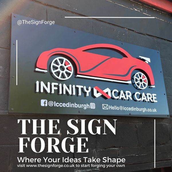 Cut acrylic signage
