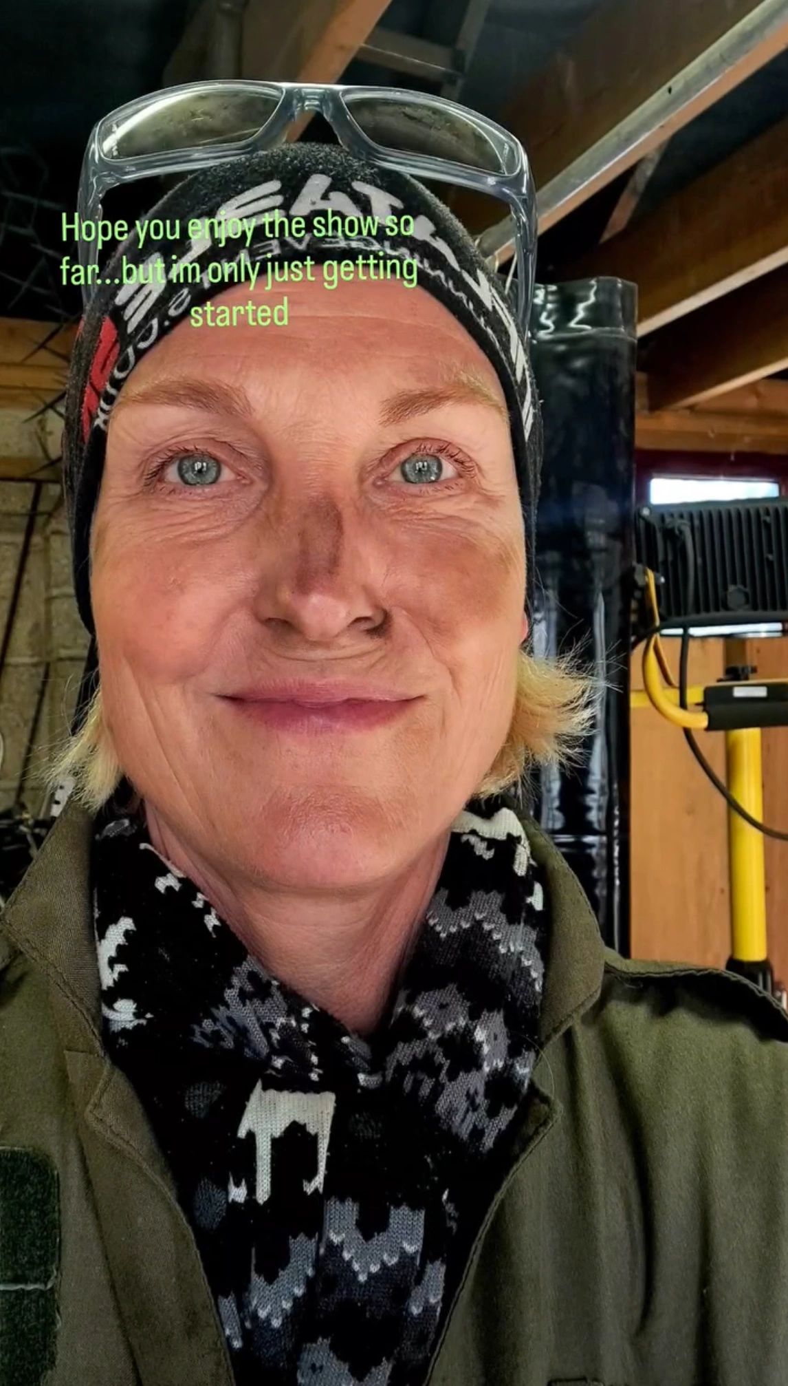 Here I am in my workshop. My happy place.