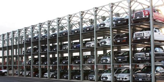 A 4 storey vehicle storage tower