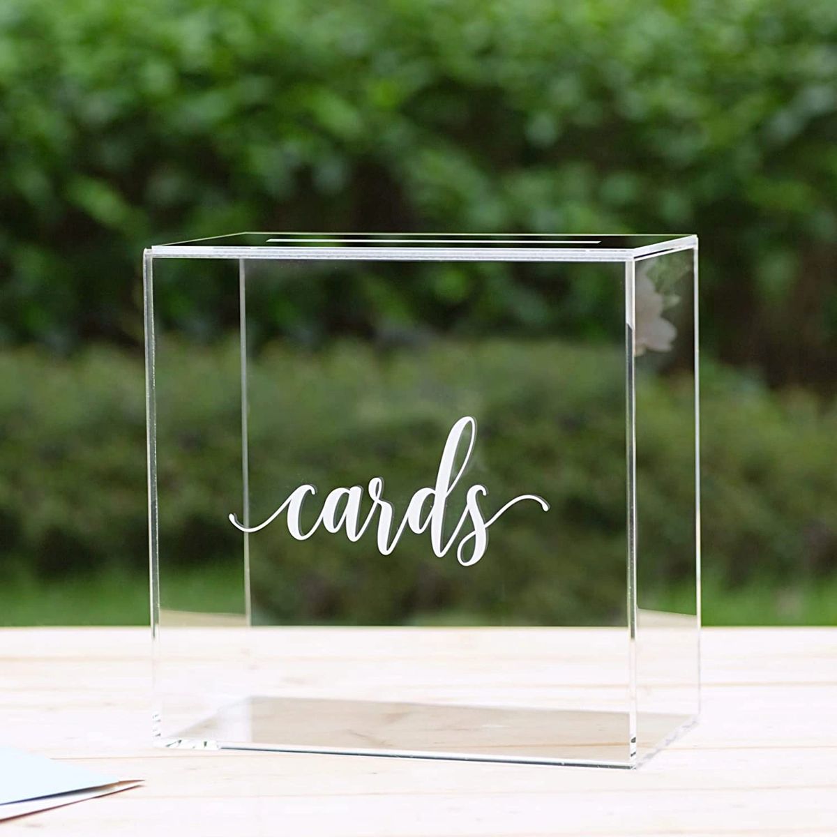 Acrylic Wedding Card Box