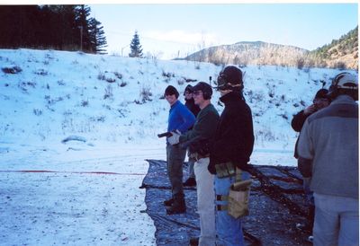 Men doing an outdoor activity