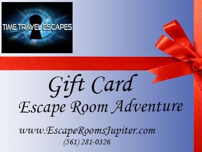 Escape Room Gift Card Time Travel Escapes, Escape Rooms Jupiter, Escape Rooms Near Me, Best Present