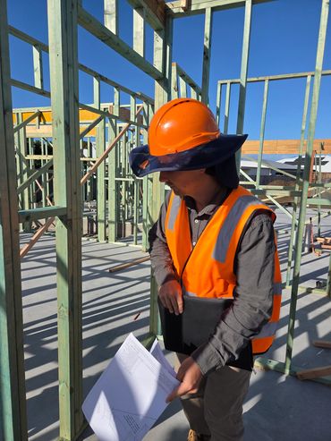 Blueprint Design & Consulting, Matthew Bauer, at home under construction (framing stage) in Bargara