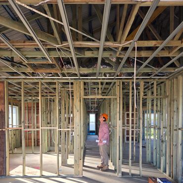 Blueprint Design & Consulting, Matthew Bauer, at home under construction in Bargara Qld