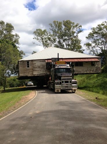 House loaded on removalist truck in regional Qld
