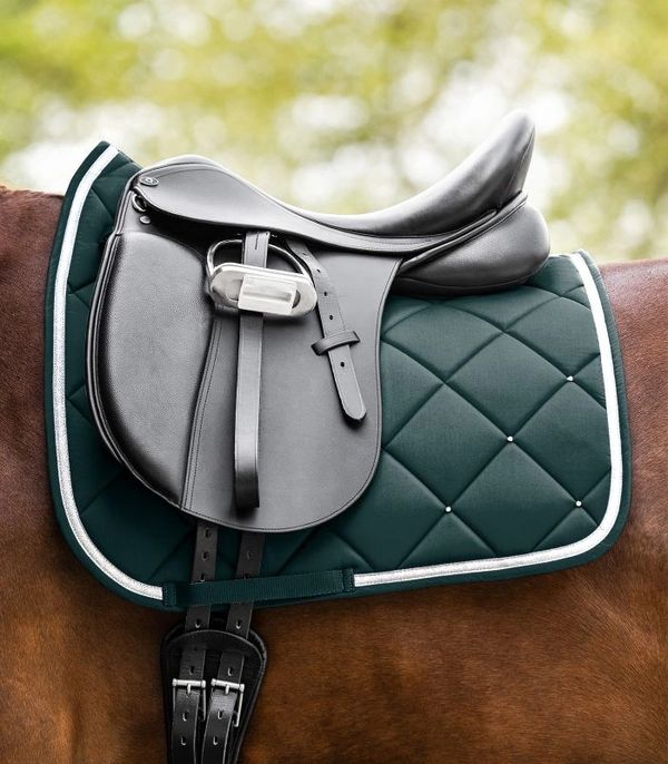 Waldhausen Competition Saddle Pad Dressage fir green/silver - Image 4