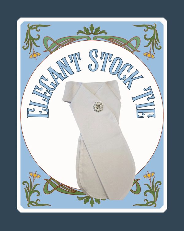 Camden Pre-Tied Stock Tie with delicate accents - Image 3