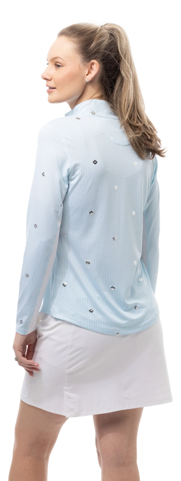 SanSoleil Long Sleeve SOLSHINE FOIL PRINT MOCK. FLOWERBOX - Image 8