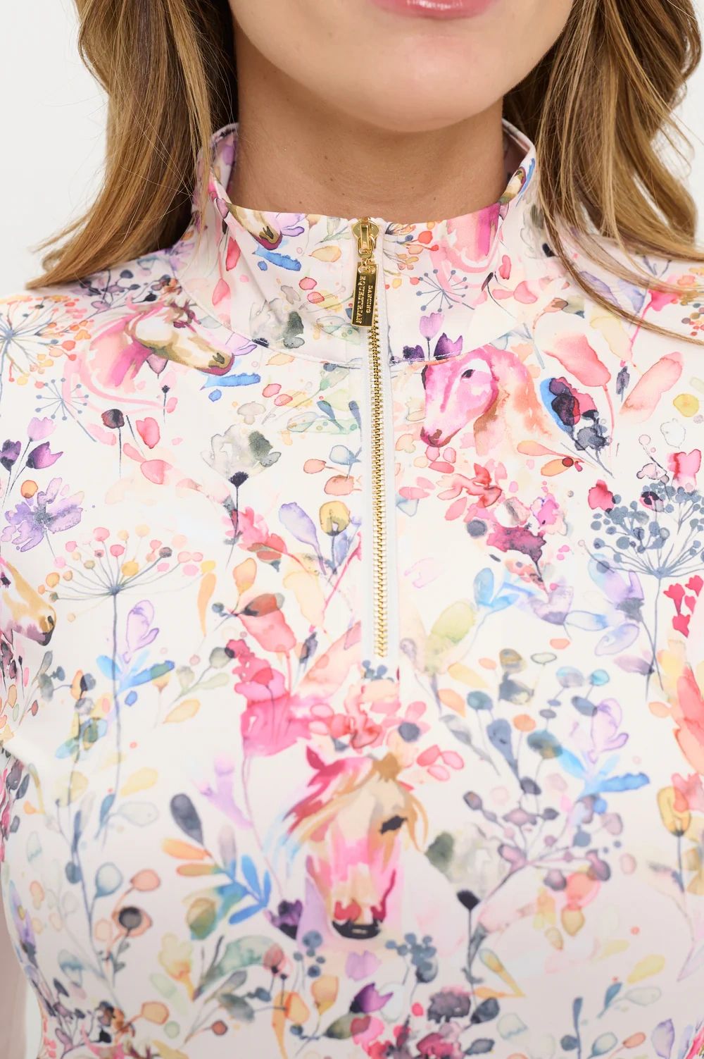 Dancing Equestrian Equus Garden Ivory Short Sleeve - Image 2