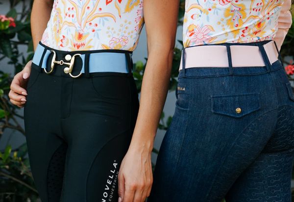 The Novella Pastel Snaffle Belts (Posh Pink + Baby Blue) - Image 3