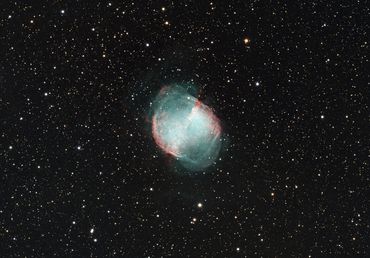 M27, The Dumbell Nebula
Captured June 2025
IR Modified & Cooled Canon T3i DSLR
8 Hrs Total Exposure 